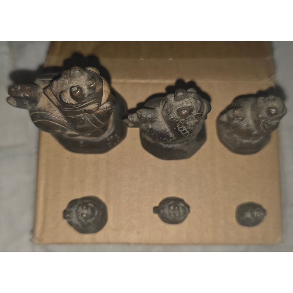 Unbranded Opium Weights Unisex OS Bronze Antique Hintha Bird Set 6pc Asian